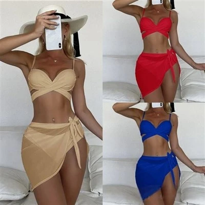 2024 Burst Comfy Bikini plavky Sexy Hot Outfit Nové dvoudílné plavky