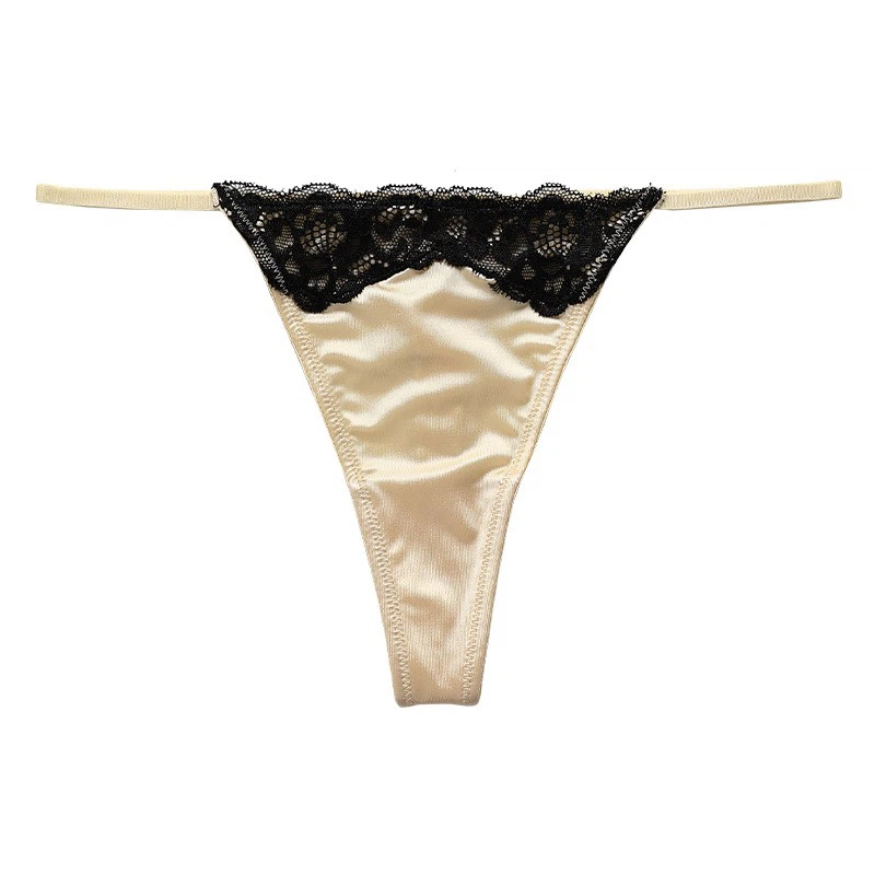 Women's Lace Breathable Thong Panties Sexy Plus Size Seamless Underwear